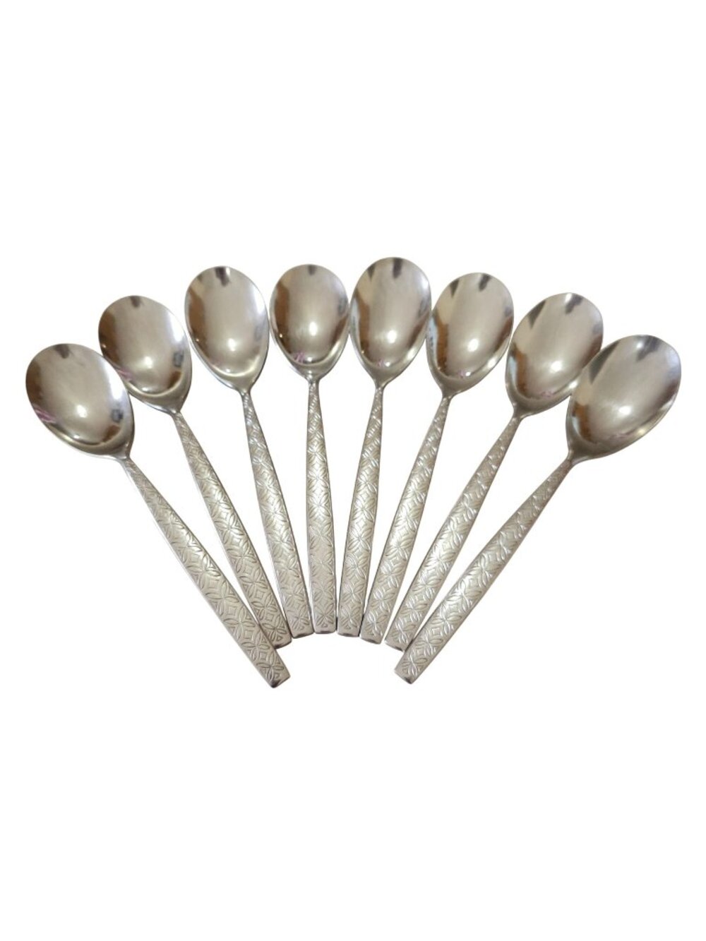 4 Noritake Allegro Teaspoon Spoons 6" silverware flatware replacement MCM vtg - Picture 1 of 8
